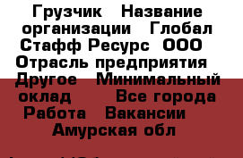 Грузчик › Название организации ­ Глобал Стафф Ресурс, ООО › Отрасль предприятия ­ Другое › Минимальный оклад ­ 1 - Все города Работа » Вакансии   . Амурская обл.